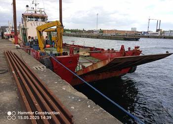 Statek do prac nurkowych,badań geotechnicznych, transportu