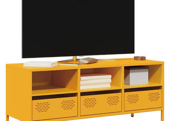 Szafka RTV żółta 1015x39x435 cm stal walcowana na zimno WM-851325