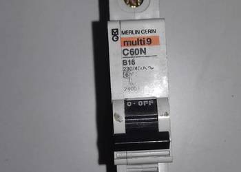 Wyłącznik Merlin Gerin multi 9 C60N B 16