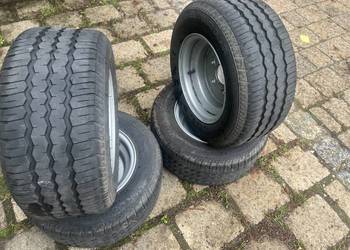 Niskie Koła do lawety 10 cali wzmacniane felgi i opony