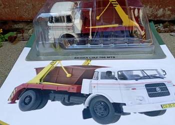 SKODA LIAZ 706 MTS Kontener Kultowe ciężarówki PRL Deagostini model 1/43