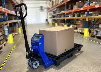 Wózek paletowy, paleciak z wagą KPZ 71-9 z Legalizacją - Oceną Zgodności