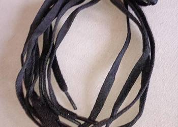 sznurówki sznurowadła wiązadła 2 szt. 145 cm czarne płaskie