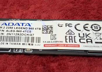 Dysk ADATA Legend 960 4TB m.2 NVMe gen.4 GW