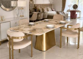 Nowoczesny stół z kamiennym blatem Patagonia – Design Primavera Home