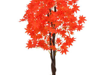 Sztuczny klon z doniczką czerwony 120 cm WM-280195