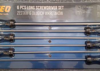 NITEO zestaw 6 długich wkrętaków 325 mm, NOWE