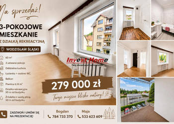 Mieszkanie do sprzedania Wodzisław Śląski 60m2 3-pok