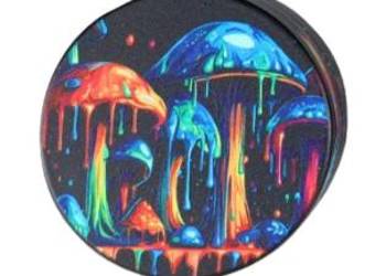 Kolorowy Młynek do Tytoniu Crusher Grinder z Grzybami Okapującymi Farbą