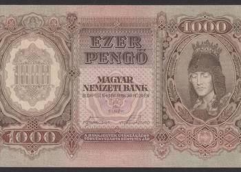 Węgry 1000 pengo 1943 - F 071 - stan bankowy - UNC -