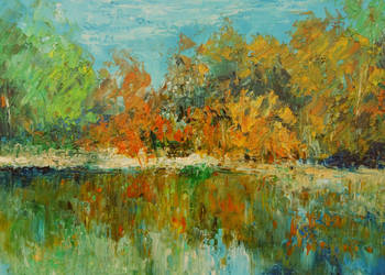 Jezioro Białe - Olej na płótnie (50 X 40) Jezioro Białe - Olej na płótnie (50 X 40)