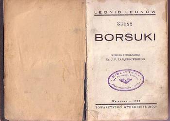 (6841)  BORSUKI – LEONID LEONOW (6841)  BORSUKI – LEONID LEONOW