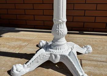 Noga żeliwna do stołu stolika biała ciężka masywna ogród taras balkon