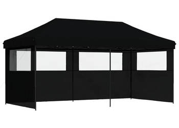 Namiot imprezowy typu pop-up z 3 ściankami czarny WM-4004950