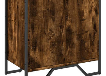 Szafka pod umywalkę przydymiony dąb 60x35x60 cm WM-848656