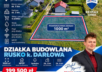 Działka budowlana 1000 m² | 5 km od morza