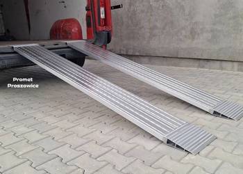 2 Najazdy Aluminiowe Panelowe 32cm Frezowane lekkie do Busa Przyczepy