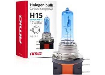 Żarówka halogenowa H15 12V 15/55W Super White