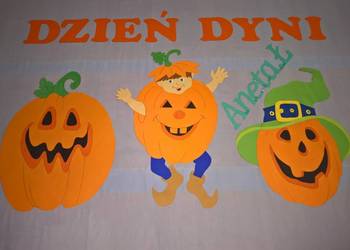 Dekoracje na Dzień Dyni z brystolu. tel : 504 102 444