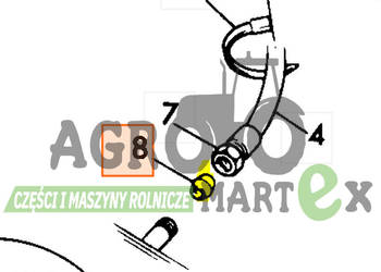 816/60105 USZCZELKA RURKI PALIWA JCB 816/60105 USZCZELKA RURKI PALIWA JCB