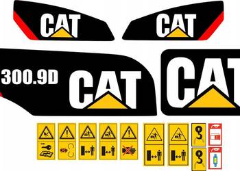 NAKLEJKI NA MASZYNĘ CAT 300.9d