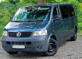 Ładny VW Transporter T5/ 2,5TDI/ LonG/ 6 Osobowy/ 2x Koła/Zarejestrowany