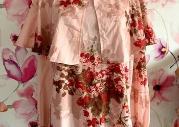 shein bluzka fajny fason kwiaty floral jak nowa roz.42/44