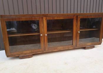 Komoda/ Szafka RTV ART-DECO Orzech Niska Stara Antyk Po Renowacji .