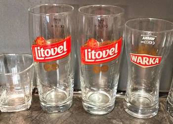 Litovel ,Tullamore Dew ,Warka - szklanki 6szt