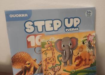 Puzzle zestaw QUOKKA dla dzieci 2–5 lat | African Safari + Step Up