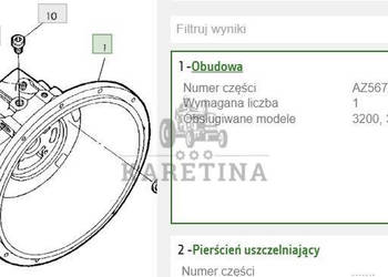 John Deere 4045 3200 3400 Obudowa Przekładni Hydrokinetycznej AZ56730