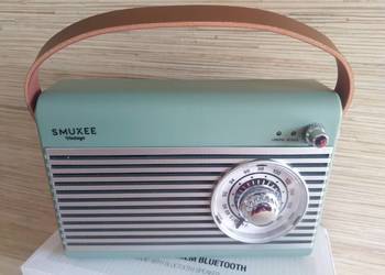 NAJTANIEJ Radio z Głośnikiem BT usb Wbudowana Bateria Vintage Wysyłka