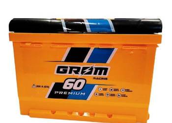 Akumulator GROM RACING 60Ah 600A EN PRAWY PLUS