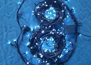 Lampki choinkowe 300 LED kolor biały zimny