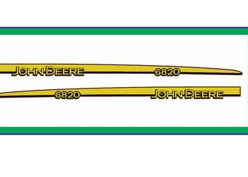 Naklejki John Deere 6820 Traktor Ciągnik Rolniczy Nalepki Komplet