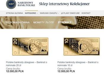 Polskie banknoty obiegowe – zestaw 10 zł + 20zl Polskie banknoty obiegowe – zestaw 10 zł + 20zl