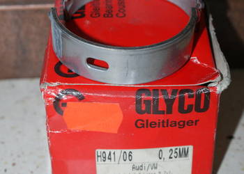 Komplet panewek głównych (+0,25 mm) AUDI 100, GLYCO H941/6