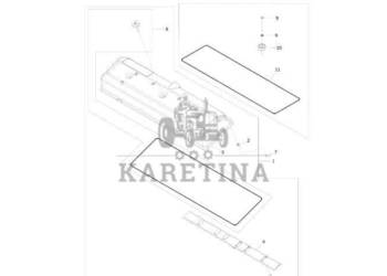 John Deere 9470RX - Panel RE532491 (Silnik)
