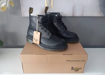Dr Martens 101 – Botki z 6 dziurkami-Czarny