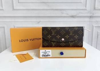Portfel louis vuitton skóra canvas + pudełko monogram bronze