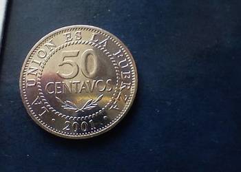 Stare monety 50 cent 2001 Boliwia