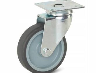 Koło skrętne 100mm 90kg guma termoplastyczna