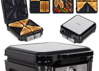 Opiekacz 3w1 gofrownica toster grill kontaktowy ryflowany 1200W KADEN