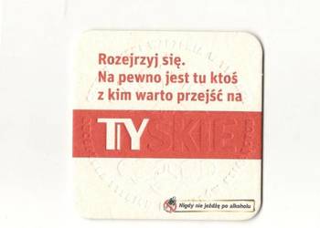 Tyskie - podstawka do piwa. Nr . 5.