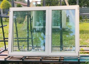 Okno PCV szer 206x143 wys używane dwuszybowe