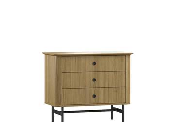 Komoda Smart z szufladami fornirowana, dąb naturalny OUTLET minus 30%