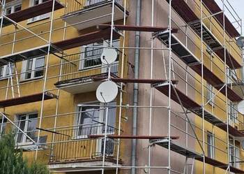 Rusztowanie fasadowe 200 m2 plettac pletak Nowe Rusztowanie fasadowe 200 m2 plettac pletak Nowe