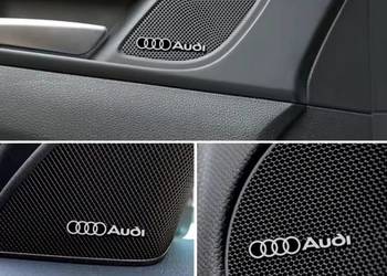 Audi znaczek, Logo,emblemat głośnika Nowy Metalowy