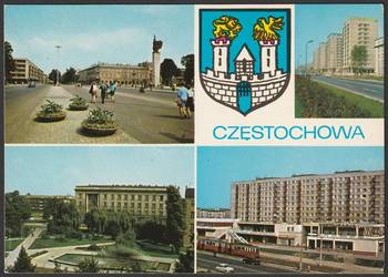 CZĘSTOCHOWA - 4 WIDOKI - HERB - 1984 - B/O