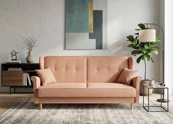 Wersalka Uszak, Funkcja Spania jasnobrązowa, Dostawa 0zł!